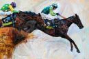 "All Out - The Golden Boys" Denman and Kauto Star print ltd edition of 250 prints 420 x 280 mm we have  limited number signed by Sam Thomas So order quickly not to be disappointed!